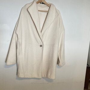 Banana Republic Factory Off-White Teddy Jacket